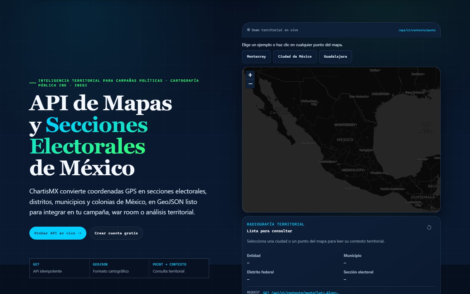 API de mapas electorales de ChartisMX