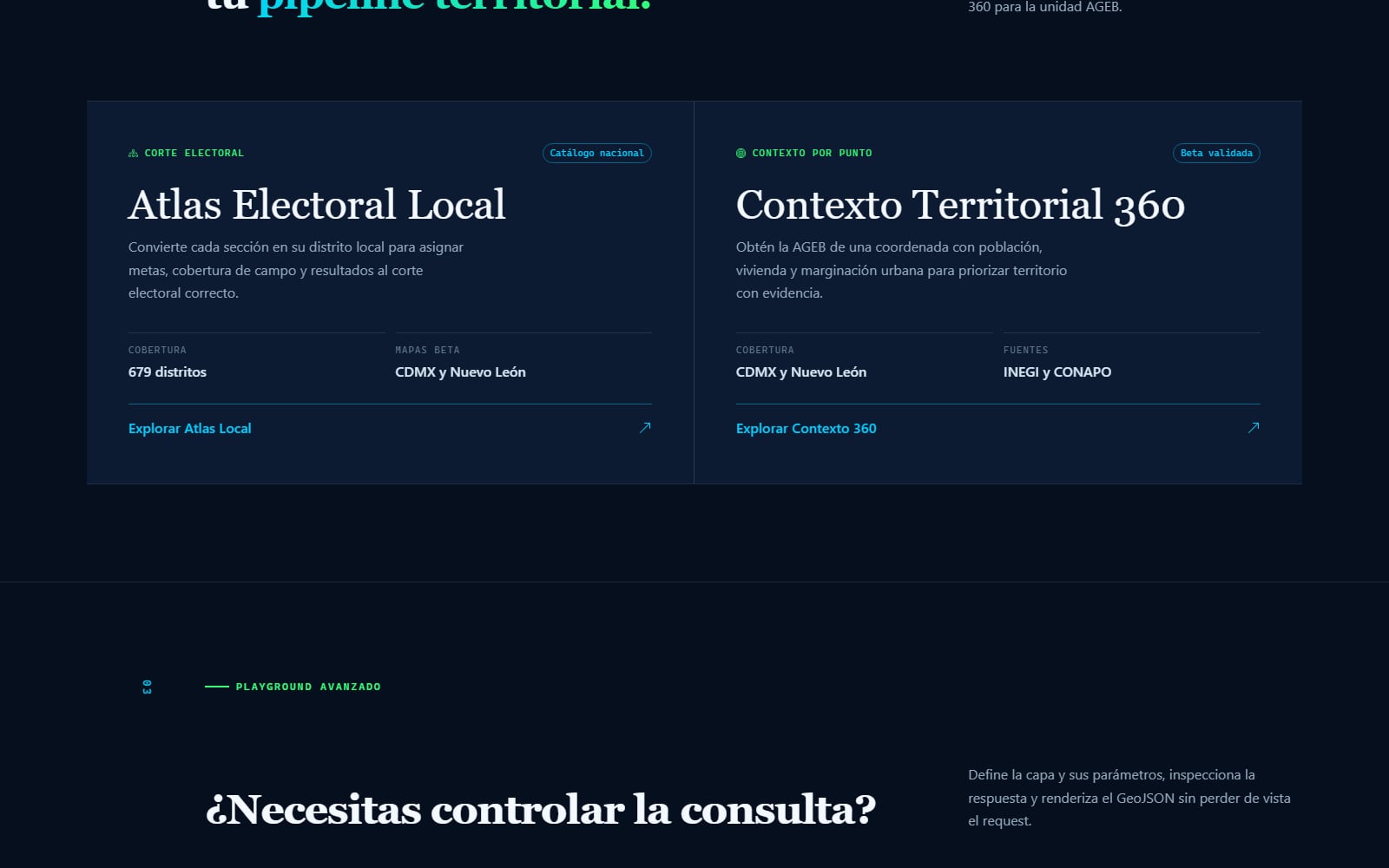 Atlas electoral y contexto 360 de ChartisMX