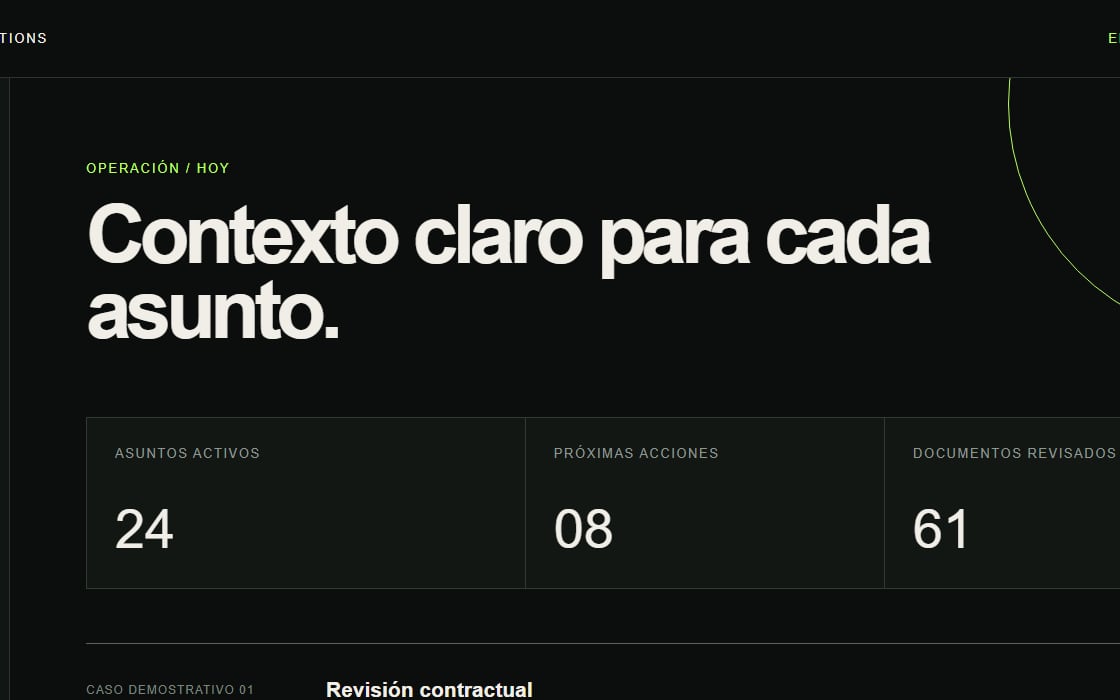 Resumen sintético de Vernal Clients